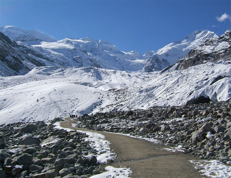 Il ghiacciaio del Morteratsch - Piz Bernina